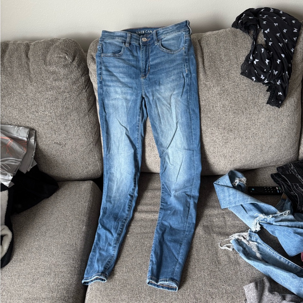 American Eagle Outfitters Blue Skinny Jeans Medium Wash